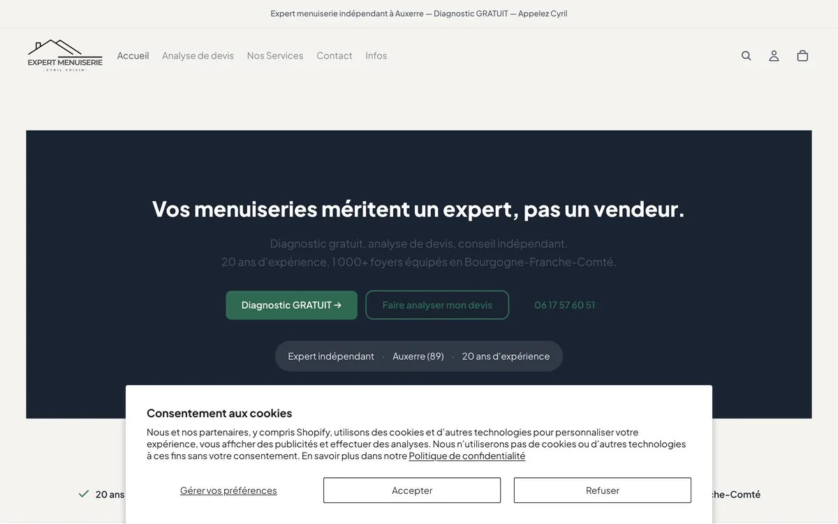 Apercu Expert Menuiserie